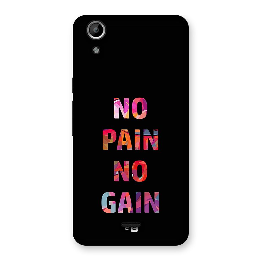No Pain No Gain Back Case for Canvas Selfie Lens Q345