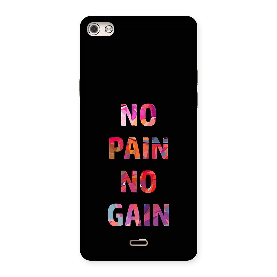No Pain No Gain Back Case for Canvas Silver 5
