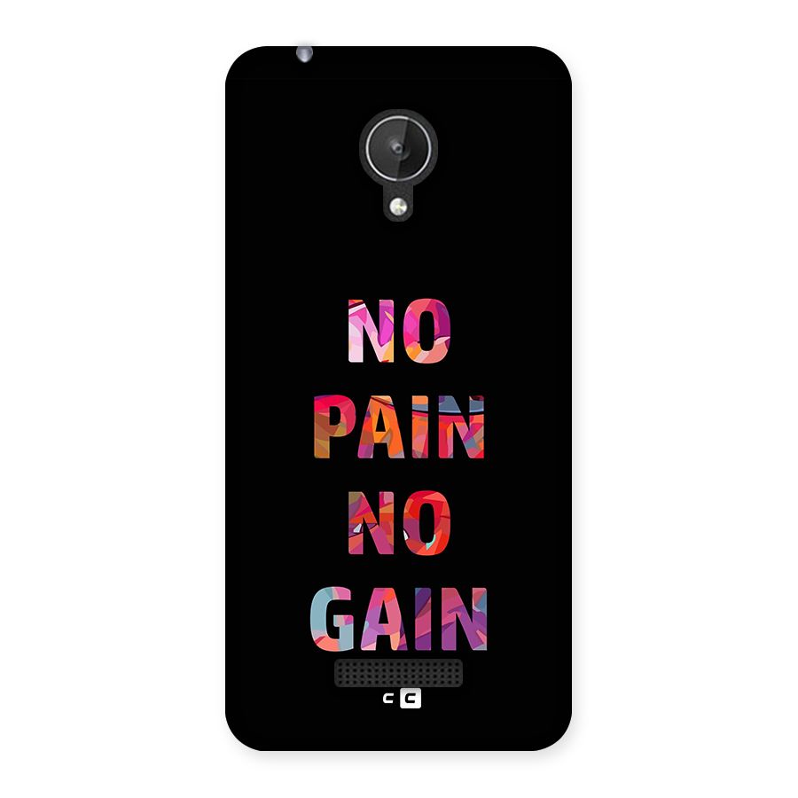 No Pain No Gain Back Case for Canvas Spark Q380