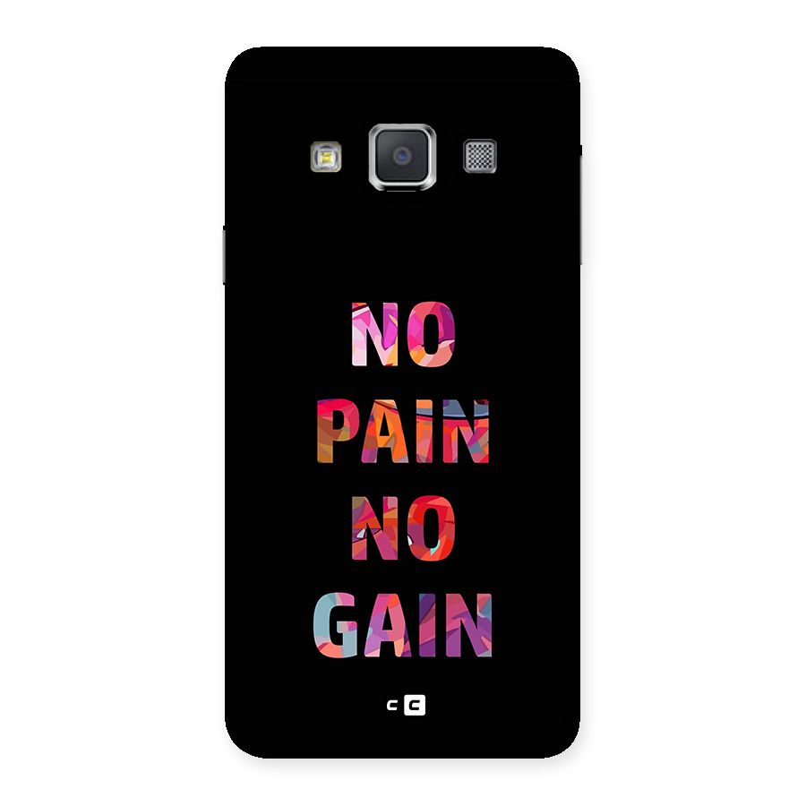 No Pain No Gain Back Case for Galaxy A3