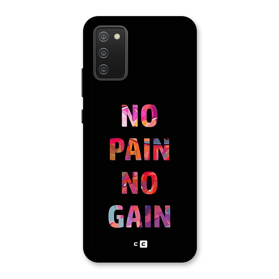 No Pain No Gain Back Case for Galaxy M02s