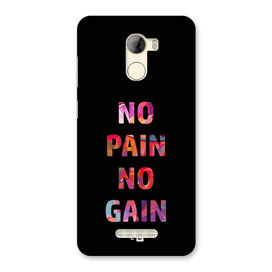 No Pain No Gain Back Case for Gionee A1 LIte