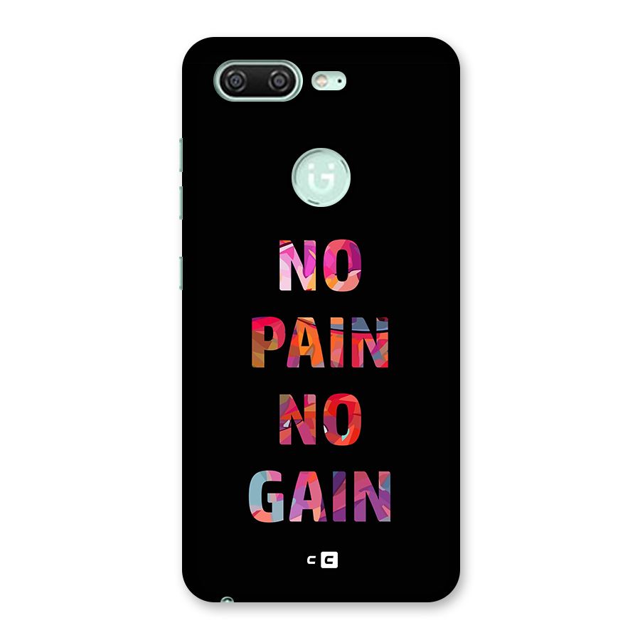 No Pain No Gain Back Case for Gionee S10