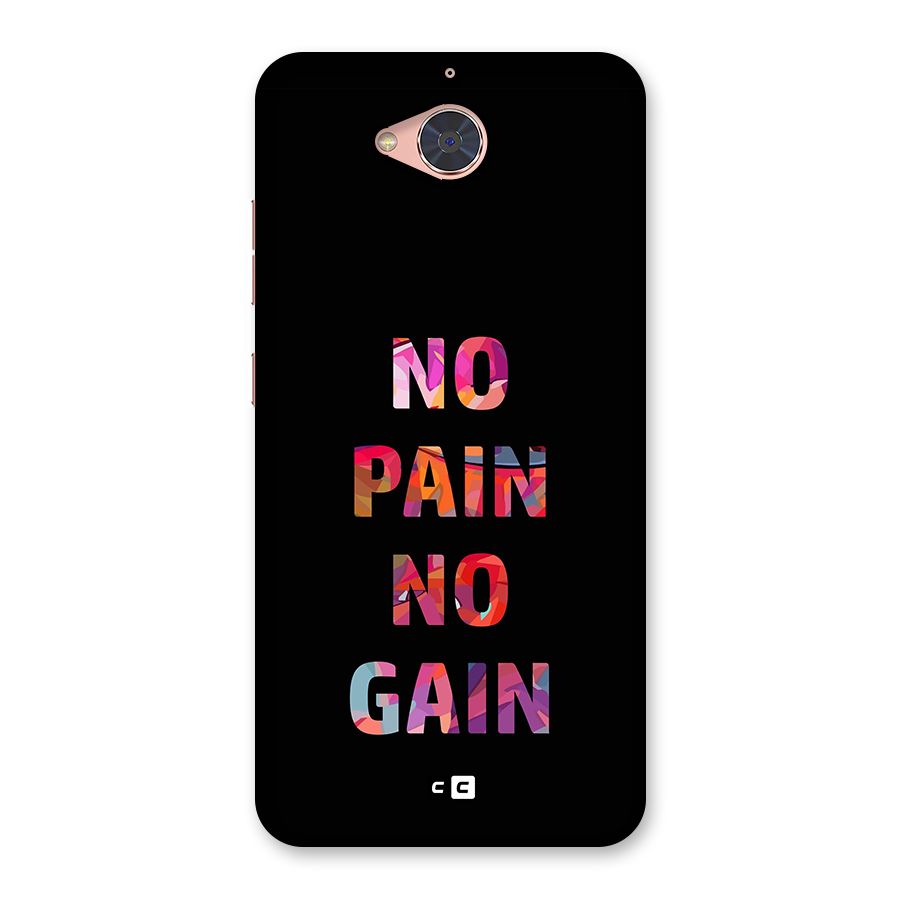 No Pain No Gain Back Case for Gionee S6 Pro