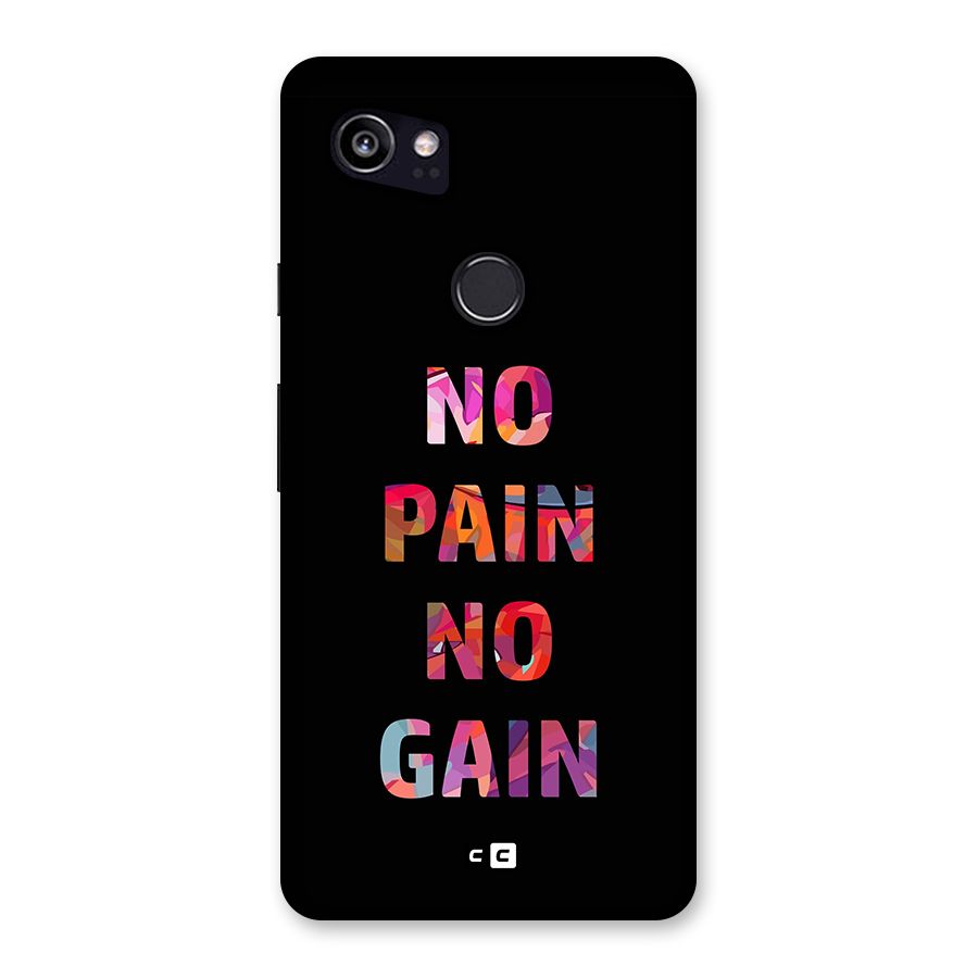 No Pain No Gain Back Case for Google Pixel 2 XL
