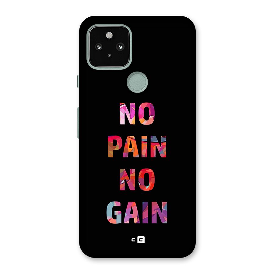 No Pain No Gain Back Case for Google Pixel 5