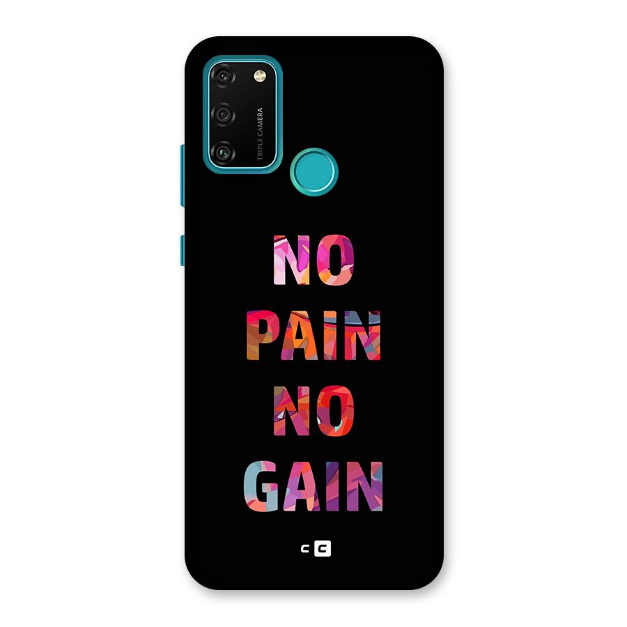 No Pain No Gain Back Case for Honor 9A