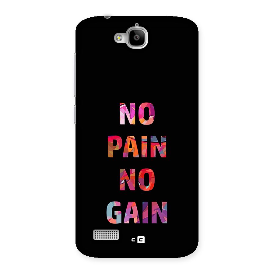 No Pain No Gain Back Case for Honor Holly