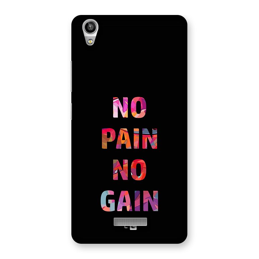 No Pain No Gain Back Case for Lava Pixel V1