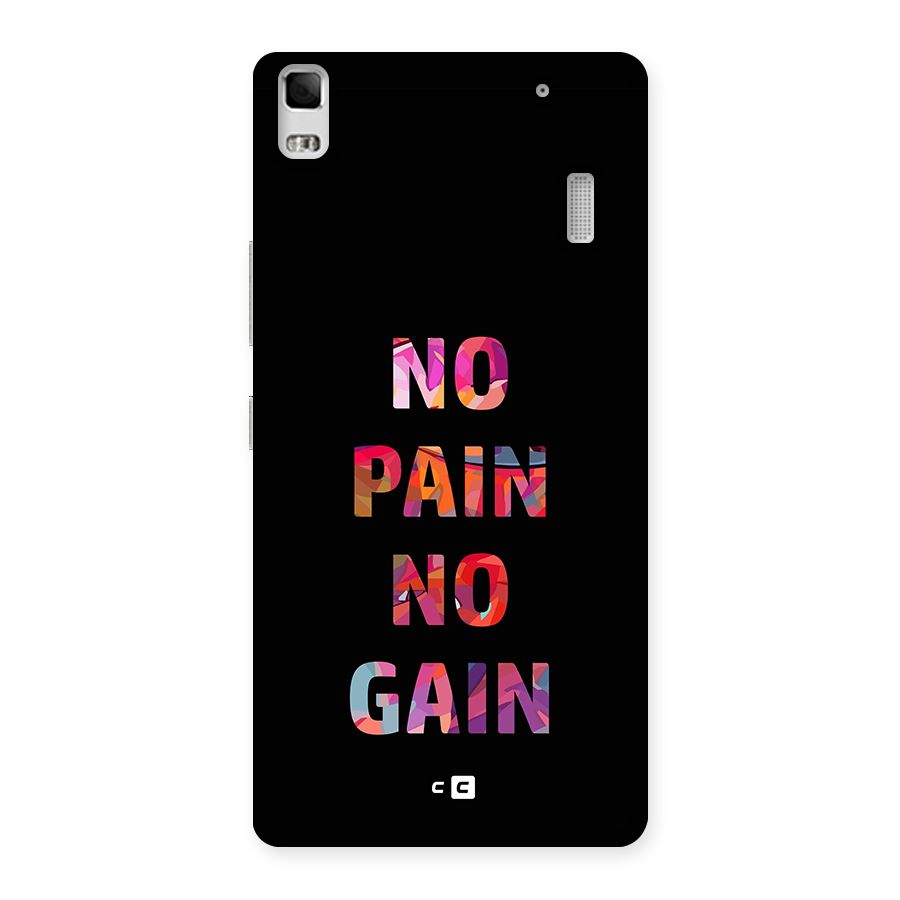 No Pain No Gain Back Case for Lenovo A7000