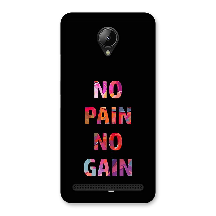 No Pain No Gain Back Case for Lenovo C2