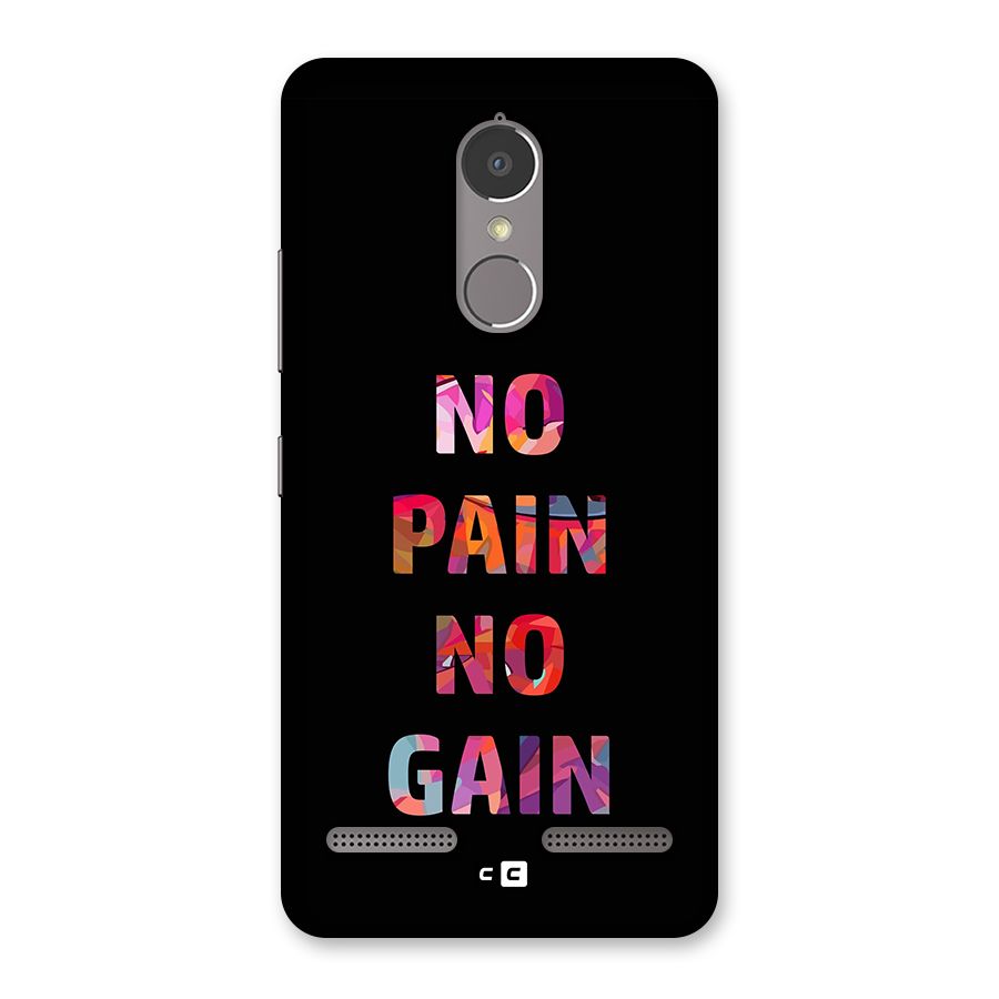 No Pain No Gain Back Case for Lenovo K6