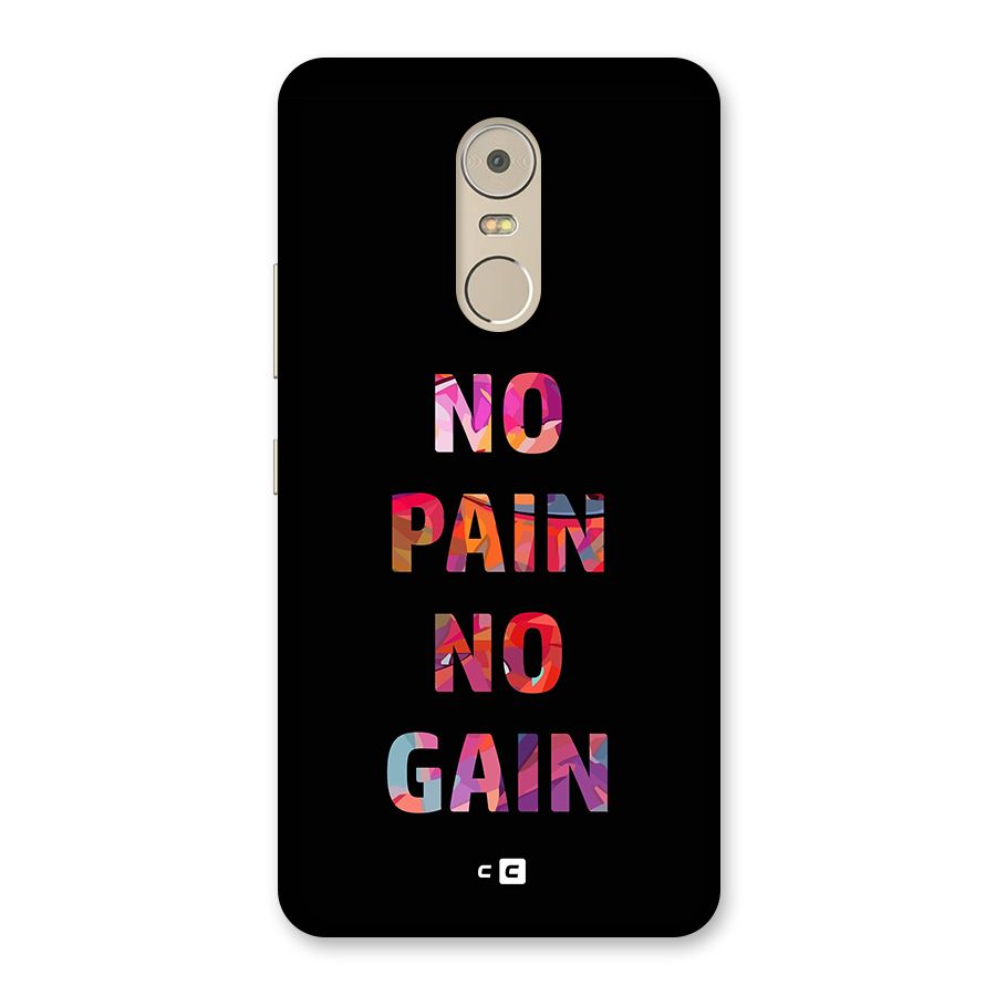 No Pain No Gain Back Case for Lenovo K6 Note
