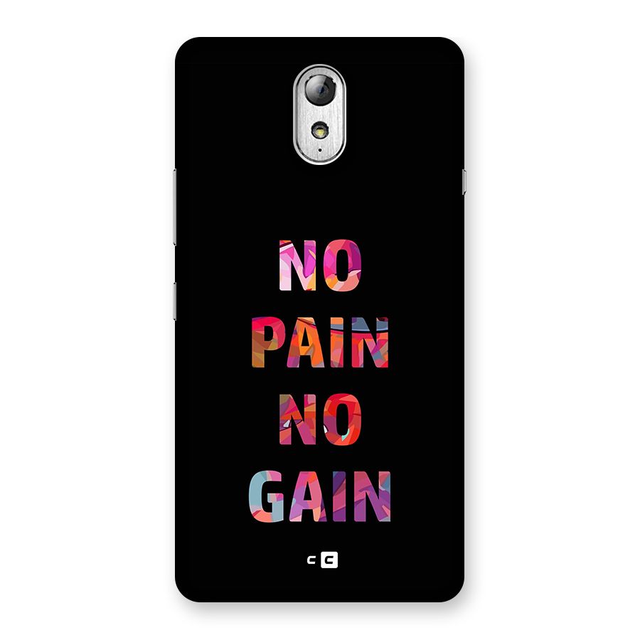 No Pain No Gain Back Case for Lenovo Vibe P1M