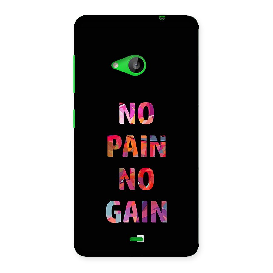 No Pain No Gain Back Case for Lumia 535