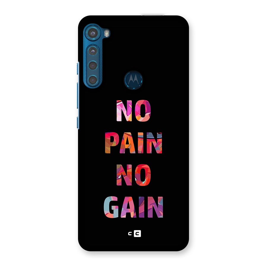 No Pain No Gain Back Case for Motorola One Fusion Plus