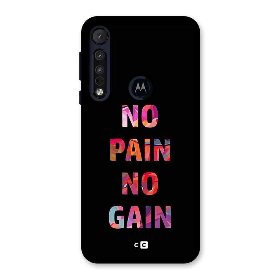 No Pain No Gain Back Case for Motorola One Macro
