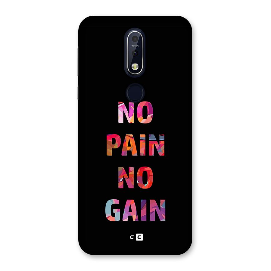No Pain No Gain Back Case for Nokia 7.1