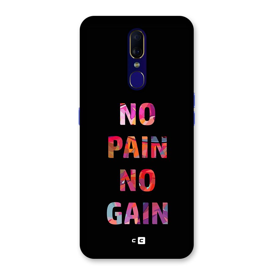 No Pain No Gain Back Case for Oppo A9