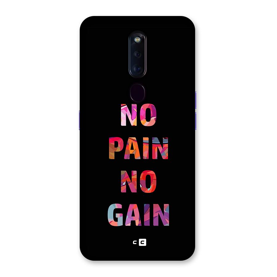 No Pain No Gain Back Case for Oppo F11 Pro