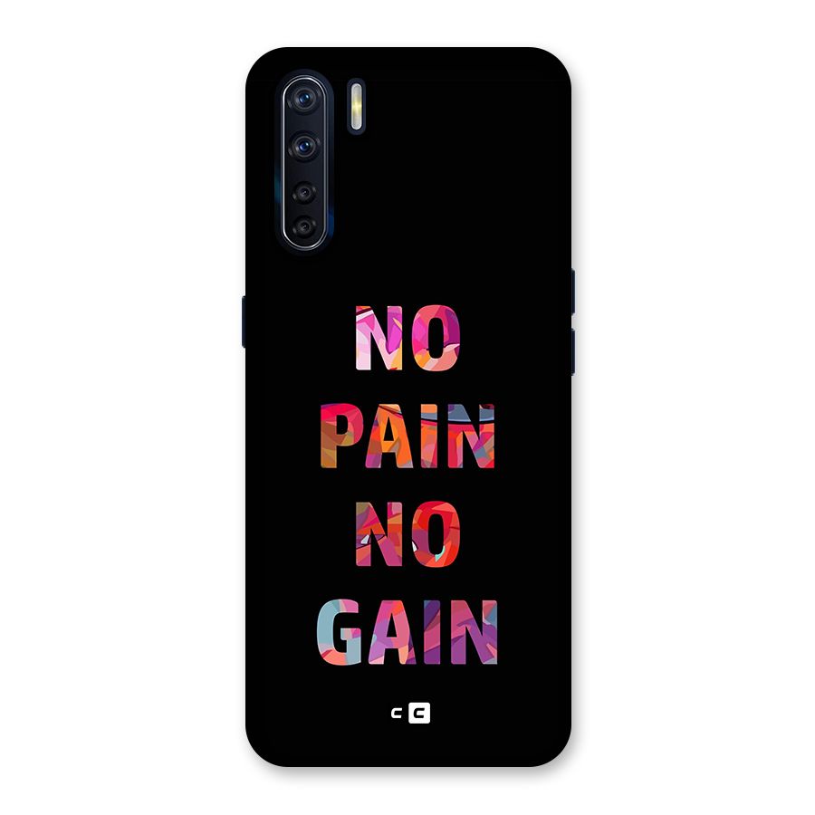 No Pain No Gain Back Case for Oppo F15