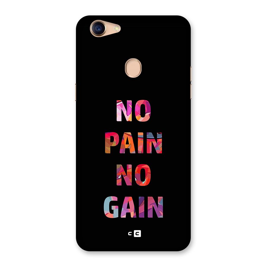 No Pain No Gain Back Case for Oppo F5 Youth