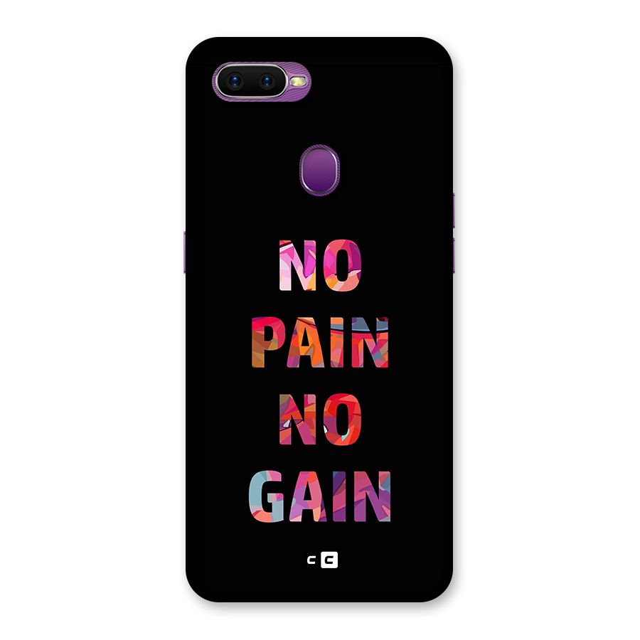 No Pain No Gain Back Case for Oppo F9