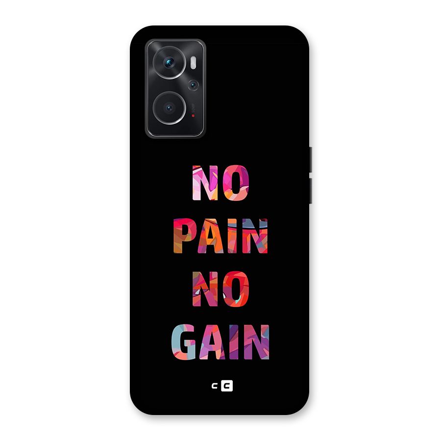 No Pain No Gain Back Case for Oppo K10 4G