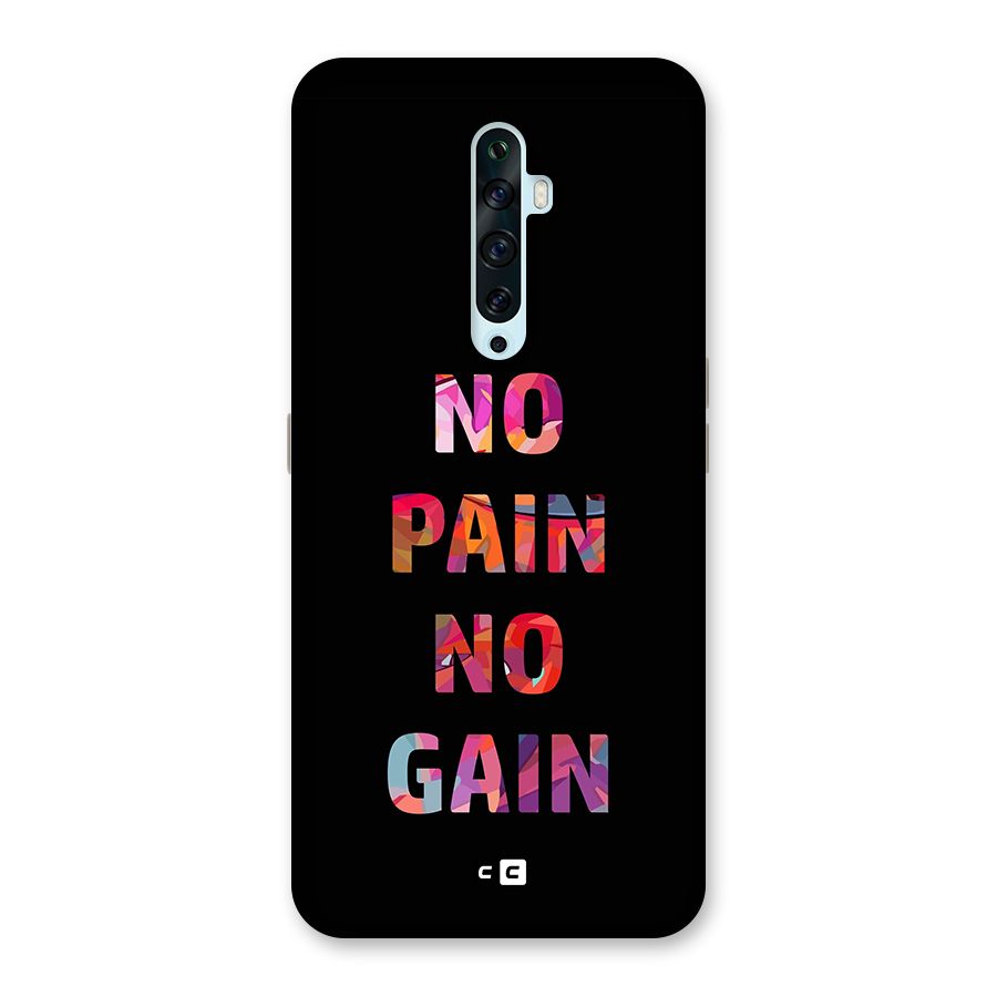 No Pain No Gain Back Case for Oppo Reno2 Z