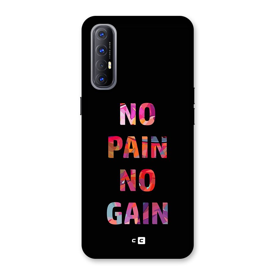 No Pain No Gain Back Case for Oppo Reno3 Pro