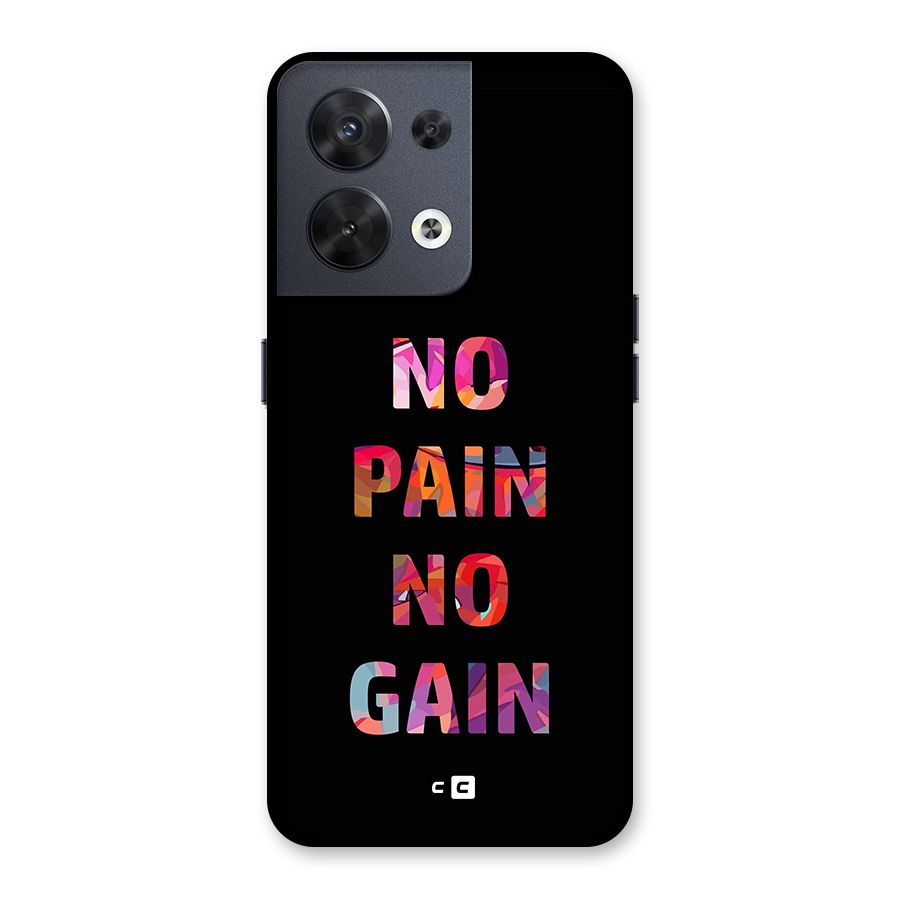 No Pain No Gain Back Case for Oppo Reno8 5G