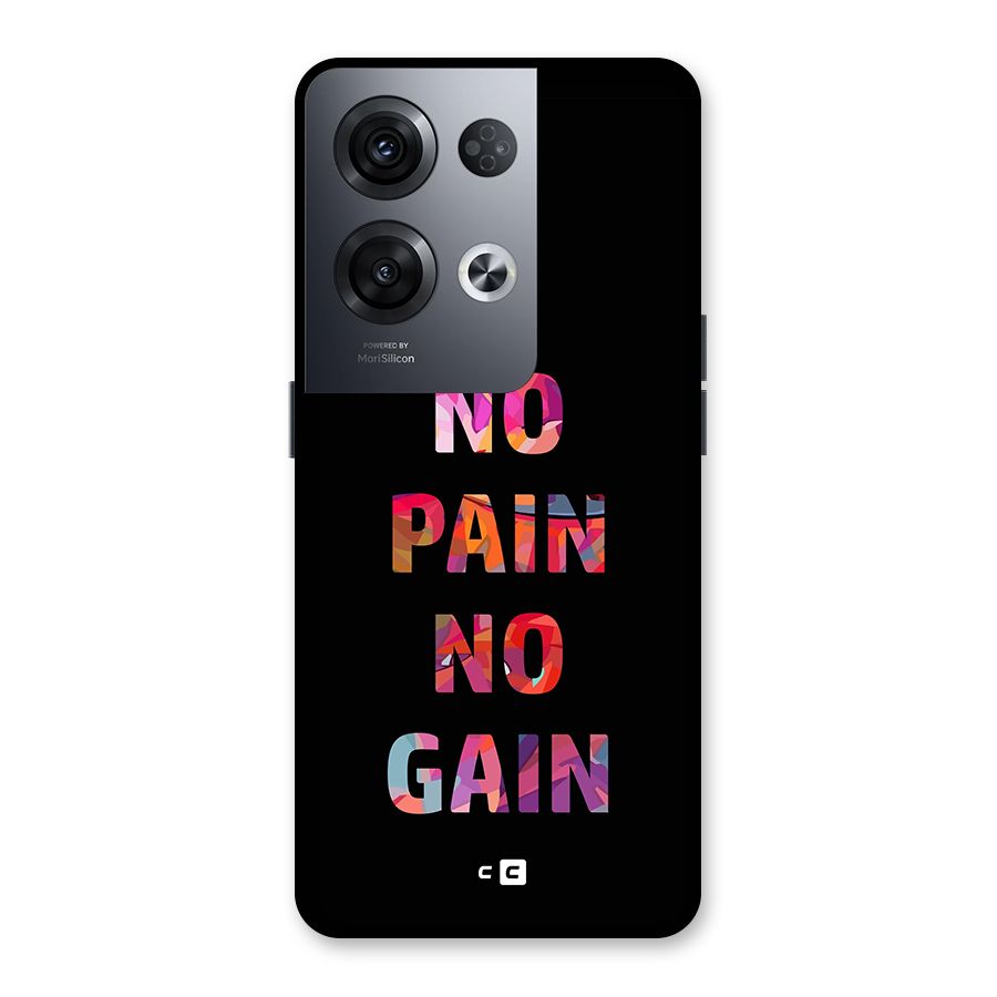 No Pain No Gain Back Case for Oppo Reno8 Pro 5G