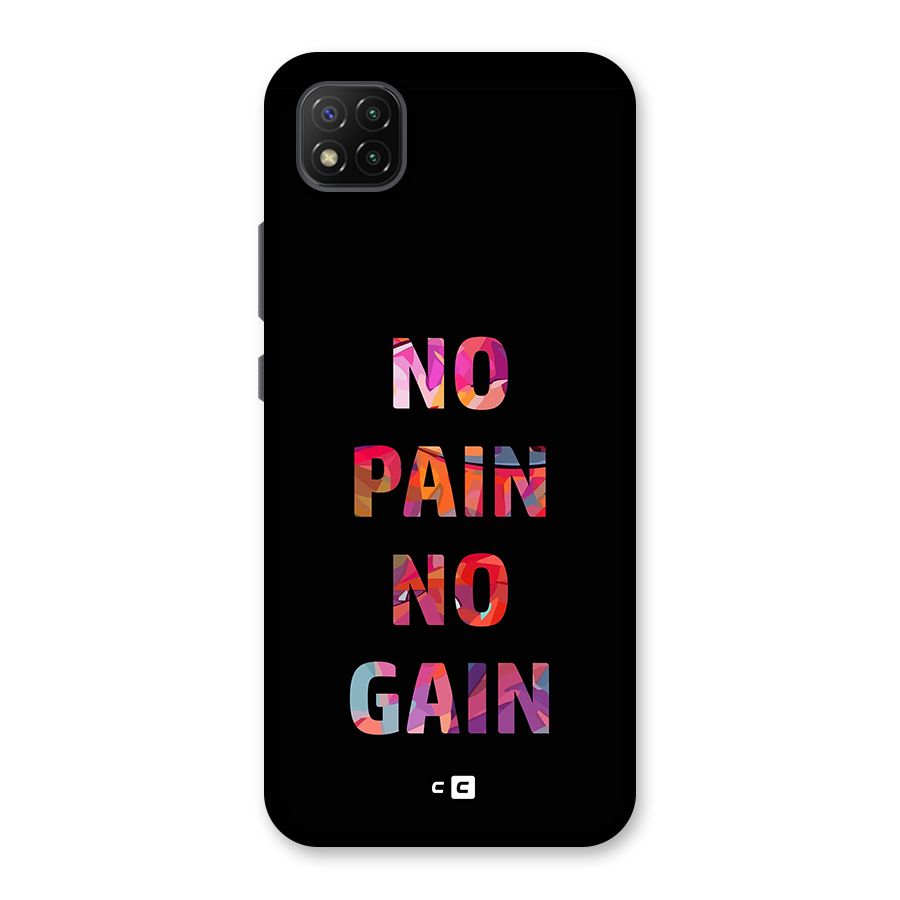 No Pain No Gain Back Case for Poco C3