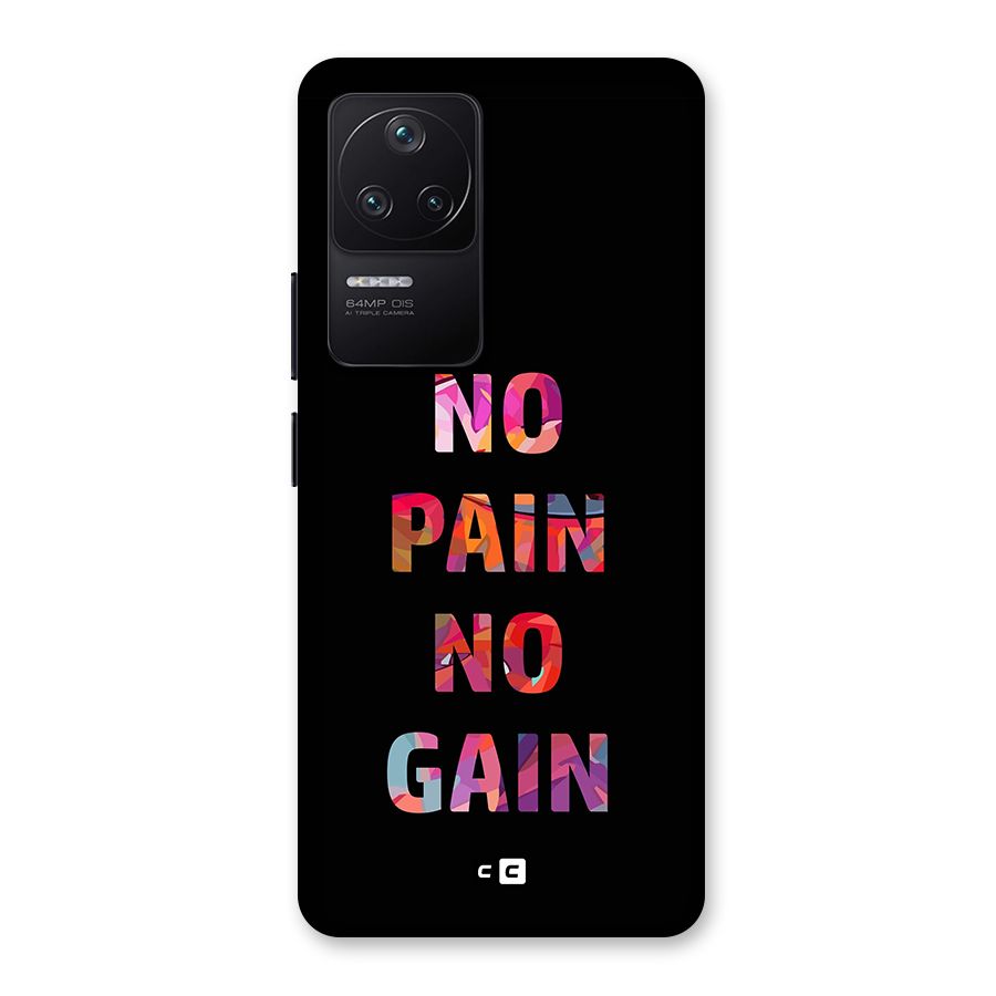 No Pain No Gain Back Case for Poco F4 5G