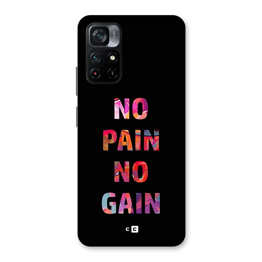 No Pain No Gain Back Case for Poco M4 Pro 5G