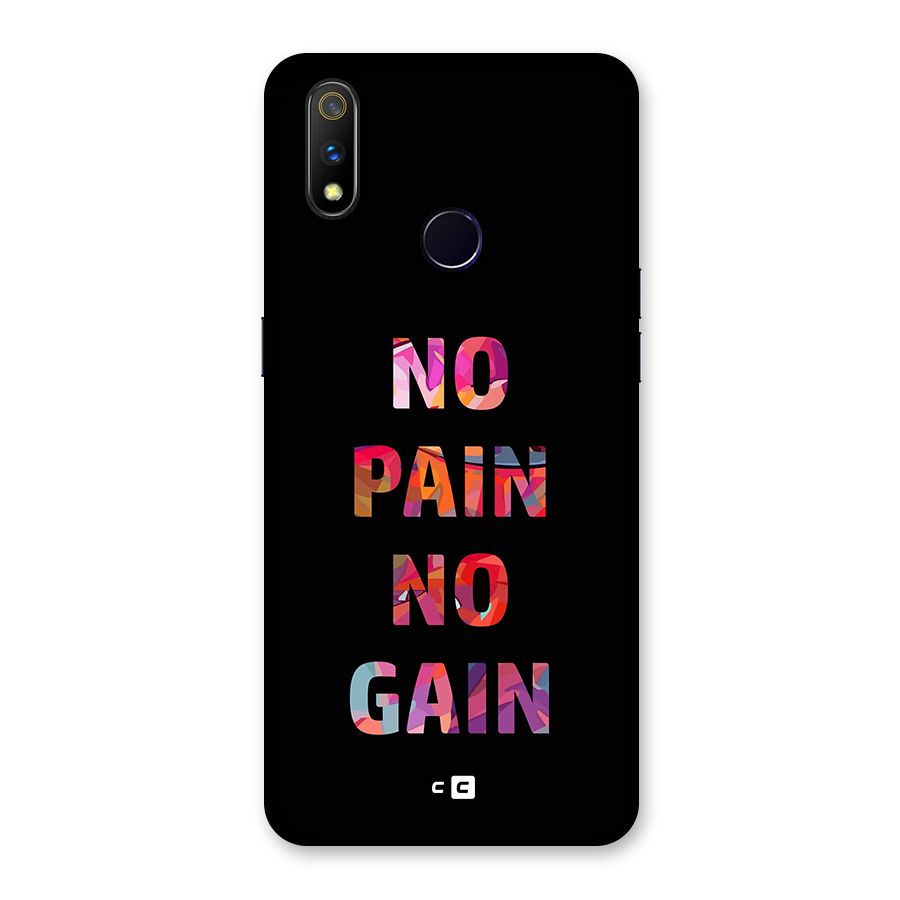 No Pain No Gain Back Case for Realme 3 Pro
