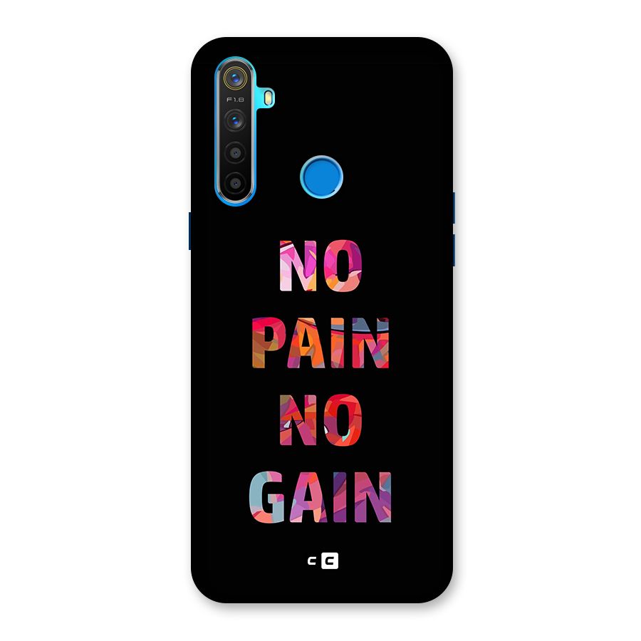 No Pain No Gain Back Case for Realme 5