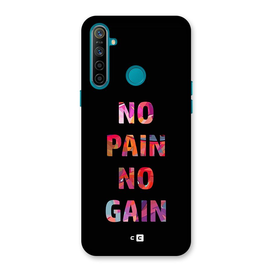 No Pain No Gain Back Case for Realme 5i