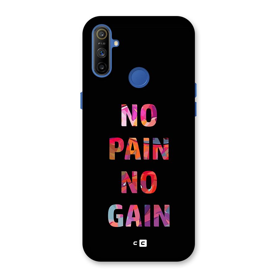 No Pain No Gain Back Case for Realme Narzo 10A