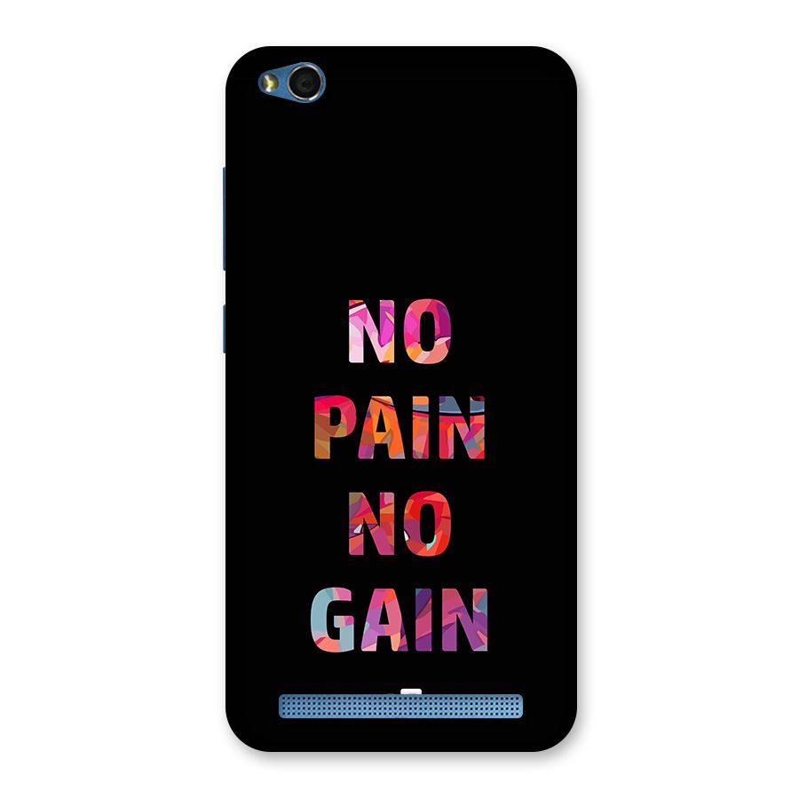 No Pain No Gain Back Case for Redmi 5A