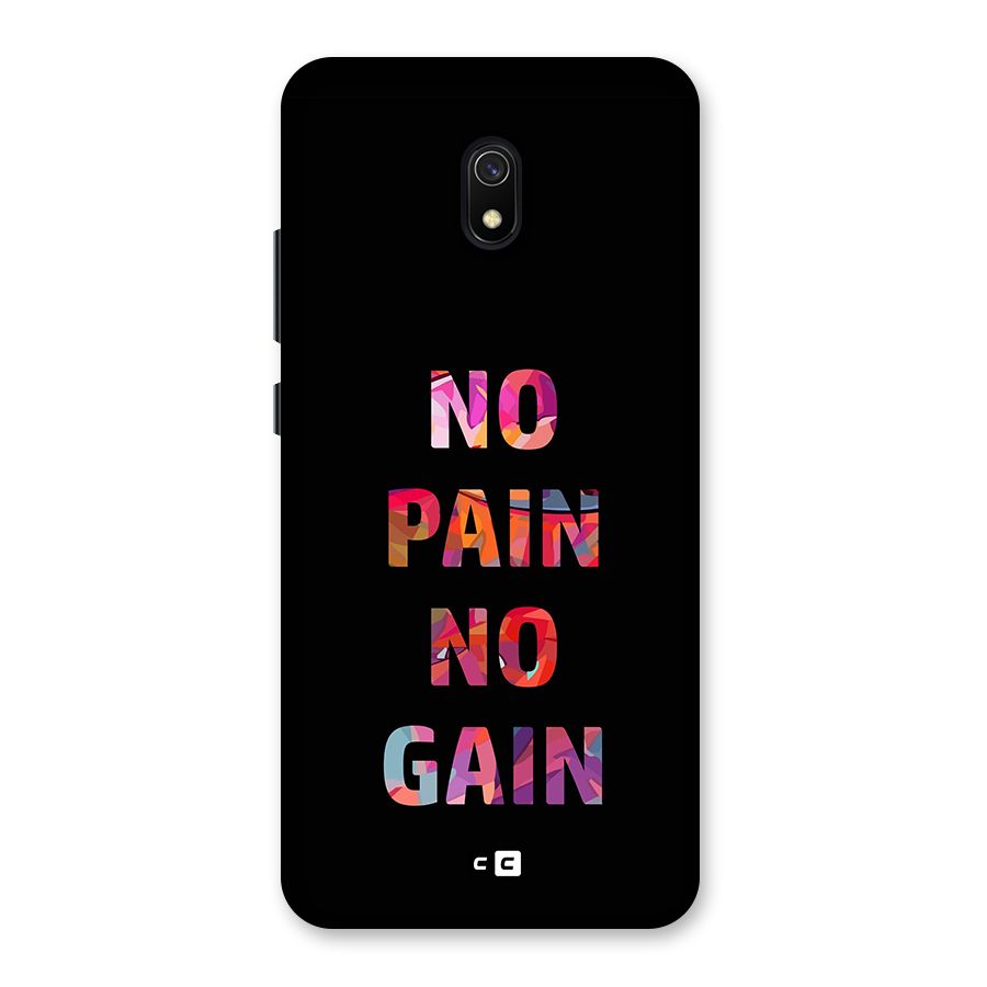 No Pain No Gain Back Case for Redmi 8A