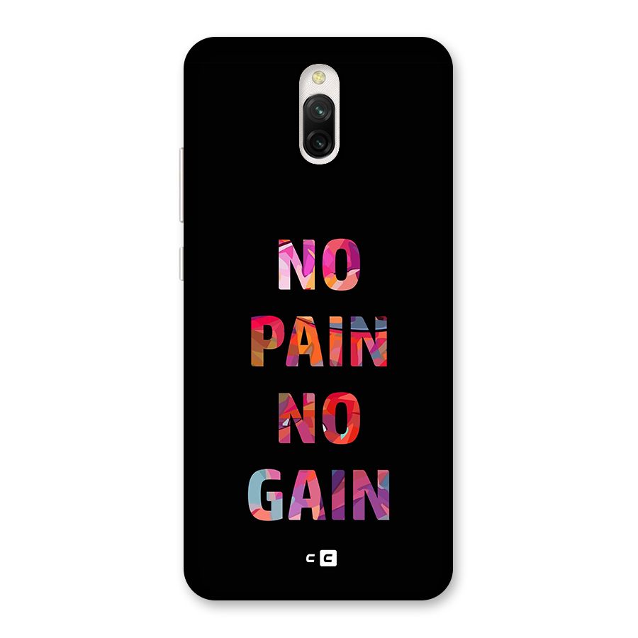 No Pain No Gain Back Case for Redmi 8A Dual
