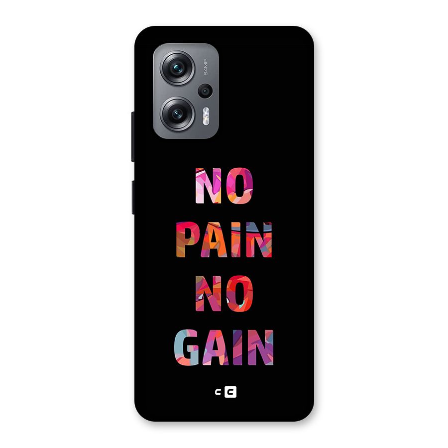 No Pain No Gain Back Case for Redmi K50i