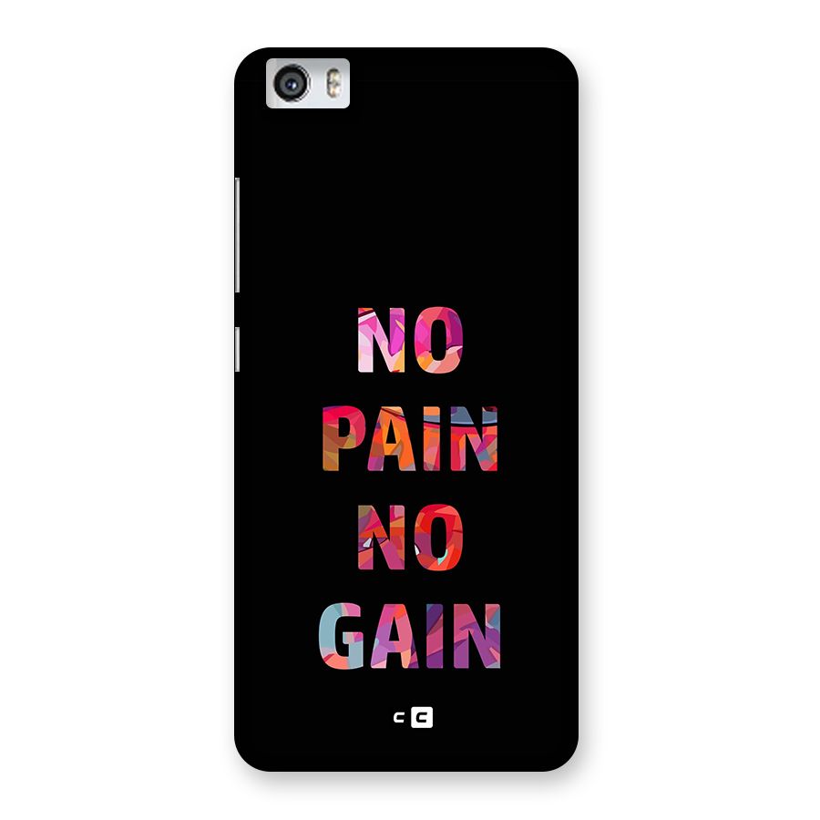 No Pain No Gain Back Case for Redmi Mi 5