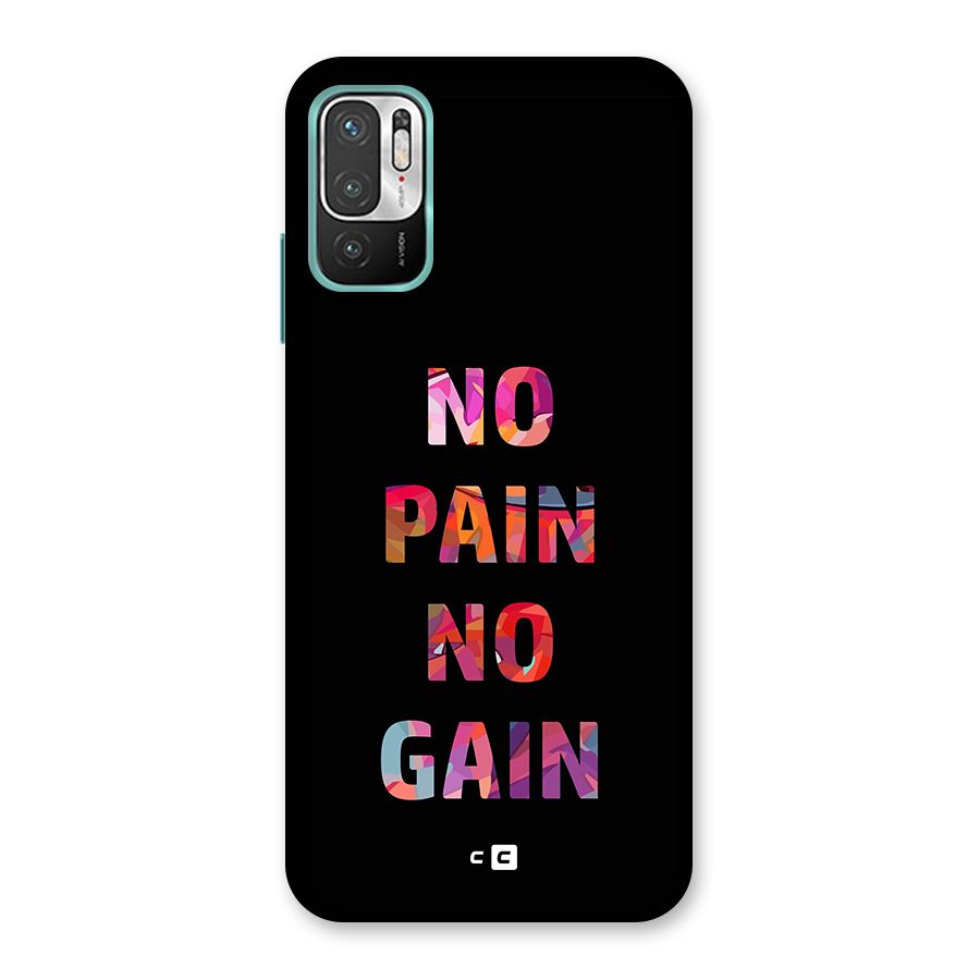 No Pain No Gain Back Case for Redmi Note 10T 5G