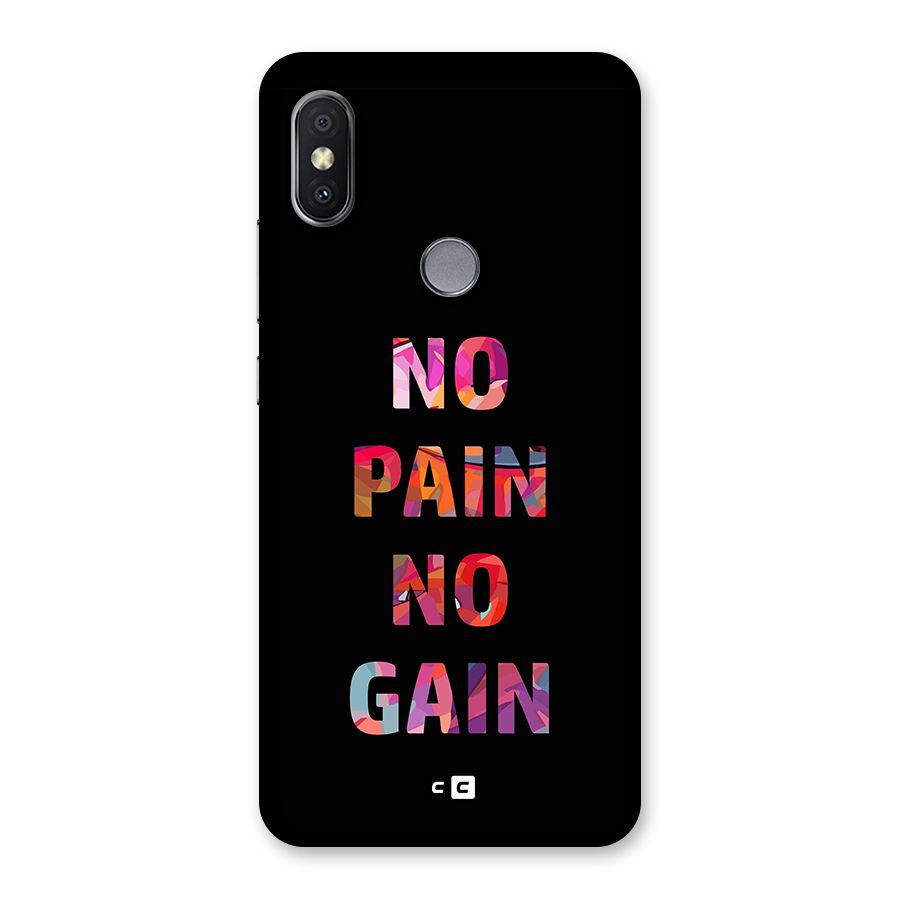 No Pain No Gain Back Case for Redmi Y2