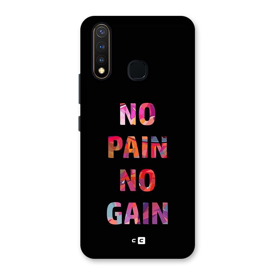 No Pain No Gain Back Case for Vivo U20