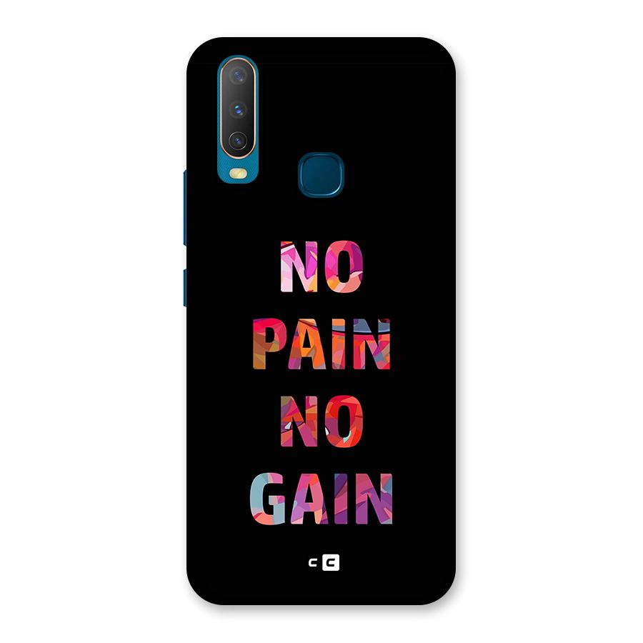 No Pain No Gain Back Case for Vivo Y11