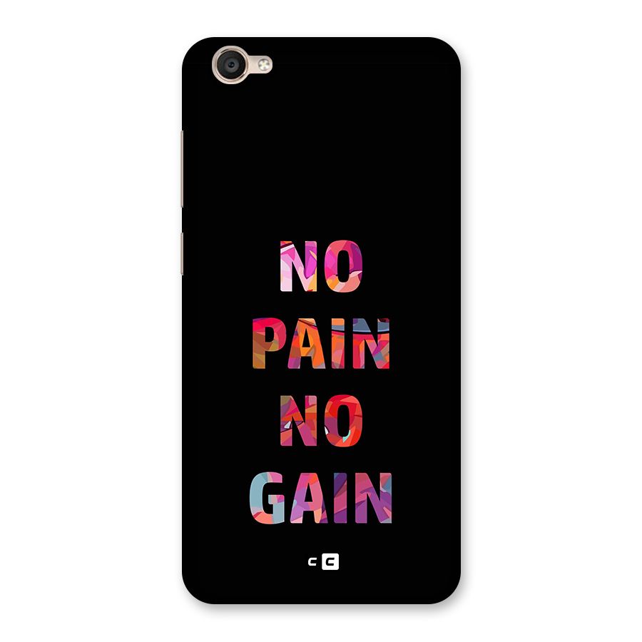 No Pain No Gain Back Case for Vivo Y55s