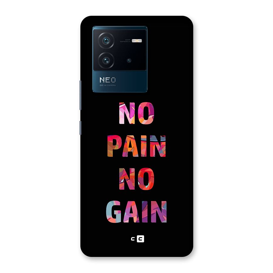 No Pain No Gain Back Case for Vivo iQOO Neo 6 5G